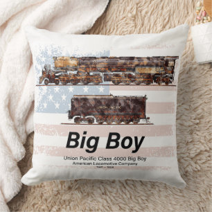 Big Boy Stoomtrein Amerikaanse Locomotief Kussen
