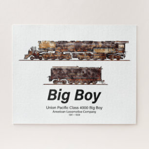 Big Boy  Stoomtrein Amerikaanse Locomotief Legpuzzel
