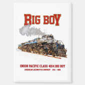 Big Boy  Stoomtrein Amerikaanse Locomotief Magneet (Voorkant)