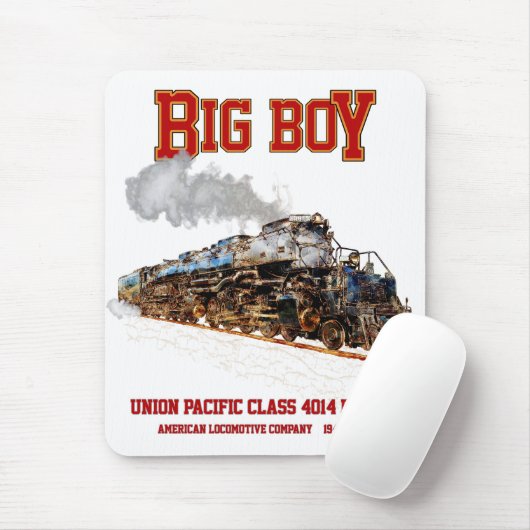 Big Boy  Stoomtrein Amerikaanse Locomotief Muismat (Met muis)