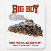 Big Boy  Stoomtrein Amerikaanse Locomotief Muismat (Voorkant)