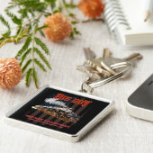 Big Boy Stoomtrein Amerikaanse Locomotief Sleutelhanger (Zijkant)