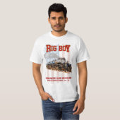 Big Boy  Stoomtrein Amerikaanse Locomotief T-shirt (Voorkant volledig)