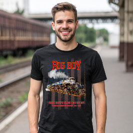 Big Boy  Stoomtrein Amerikaanse Locomotief T-shirt