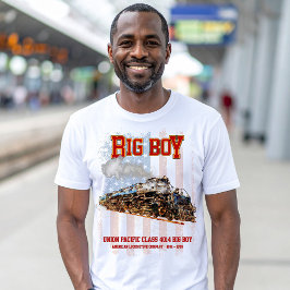 Big Boy  Stoomtrein Amerikaanse Locomotief T-shirt