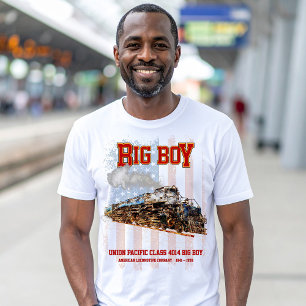 Big Boy Stoomtrein Amerikaanse Locomotief T-shirt