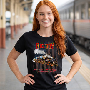 Big Boy Stoomtrein Amerikaanse Locomotief T-shirt