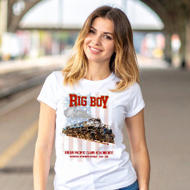 Big Boy  Stoomtrein Amerikaanse Locomotief T-shirt