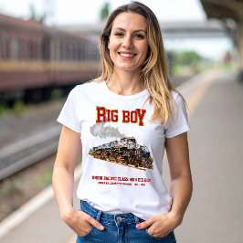 Big Boy  Stoomtrein Amerikaanse Locomotief T-shirt