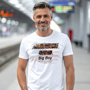 Big Boy  Stoomtrein Amerikaanse Locomotief T-shirt