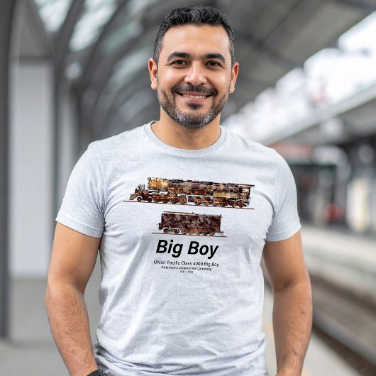 Big Boy  Stoomtrein Amerikaanse Locomotief T-shirt