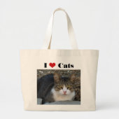 Big Boy's I Love Cats Jumbo Tas (Voorkant)