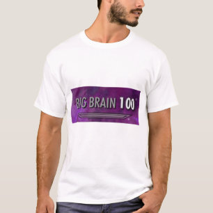 Big Brain 100 paars T-shirt
