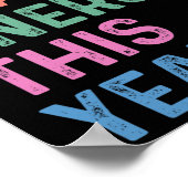 Big Brain Energy This Year Funny Byck To School Te Poster (Hoek)