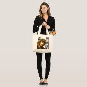 BIG Brave Motion Afbeelding Aviator Inspiration Ba Grote Tote Bag (Voorkant (model))