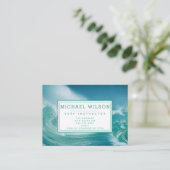 Big Breaking Waves Foto - Surf Instructor Visitekaartje (Staand voorkant)