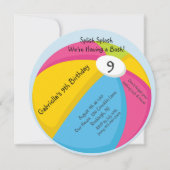 Big, Bright Ball Birthday Uitnodiging (Voorkant)