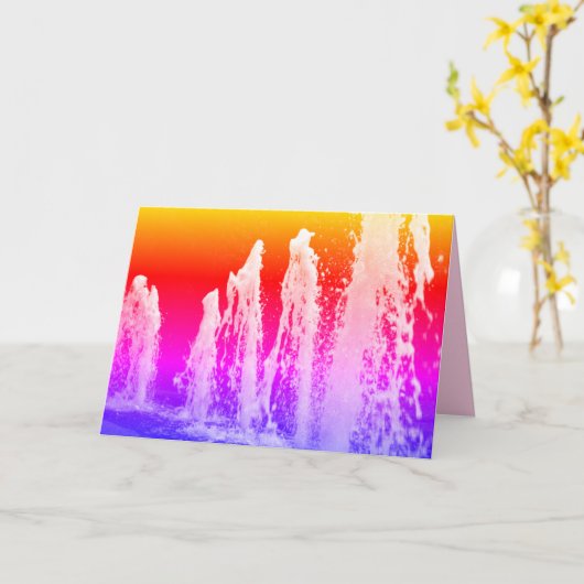 Big Bright Gushing Water ontdekt kleurrijke kaart (Gele Bloem)