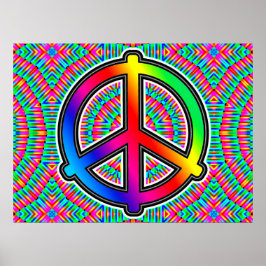 Big Bright Peace Sign-Poster Poster