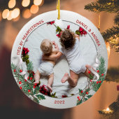 Big Bro 1 kerst Classic Silver Plant Lijst O Keramisch Ornament