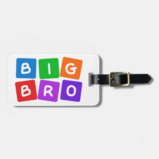 Big Bro aangepast bagagelabel (Voorkant horizontaal)