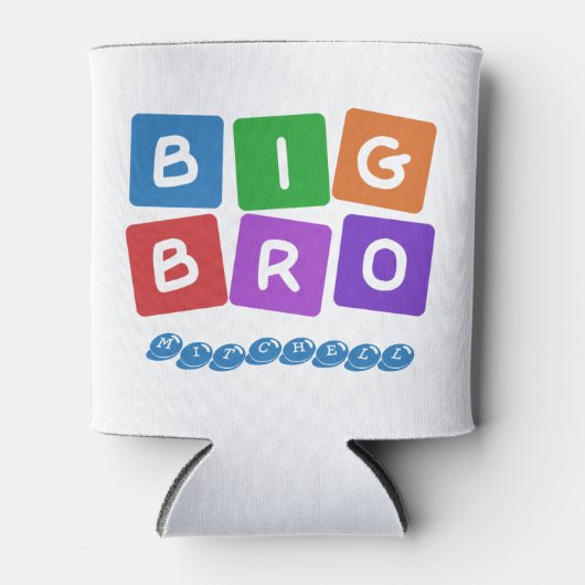 Big Bro aangepaste naam koelbox Blikjeskoeler (Voorkant)