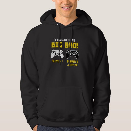 Big Bro Aankondiging Brother Gamer Controller Gami Hoodie (Voorkant)