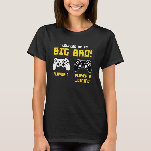 Big Bro Aankondiging Brother Gamer Controller Gami T-shirt (Voorkant)