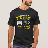 Big Bro Aankondiging Brother Gamer Controller Gami T-shirt (Voorkant)