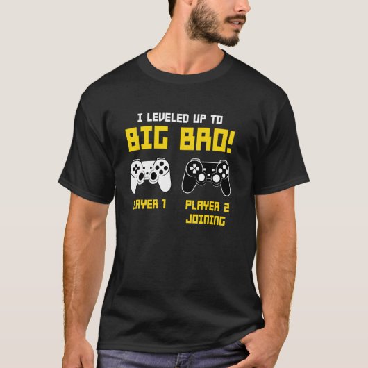 Big Bro Aankondiging Brother Gamer Controller Gami T-shirt (Voorkant)