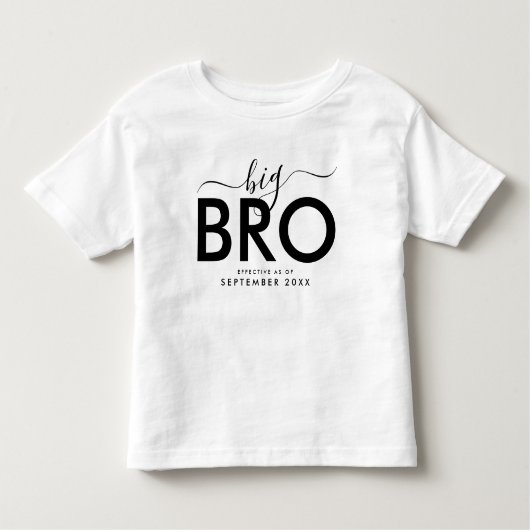 Big Bro | Aankondiging nieuwe baby op maat vandaag Kinder Shirts (Voorkant)