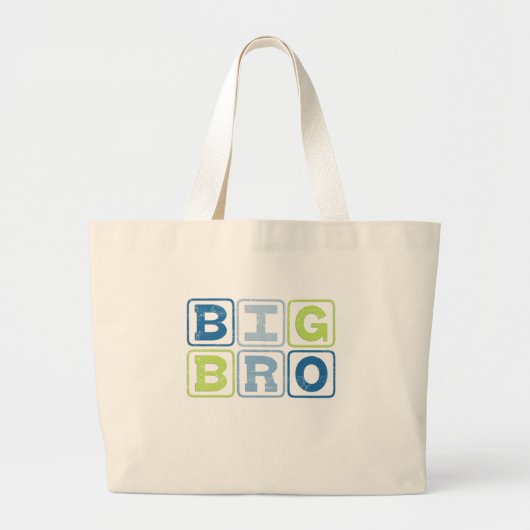 BIG BRO - Big Brother Block Lettering Grote Tote Bag (Voorkant)