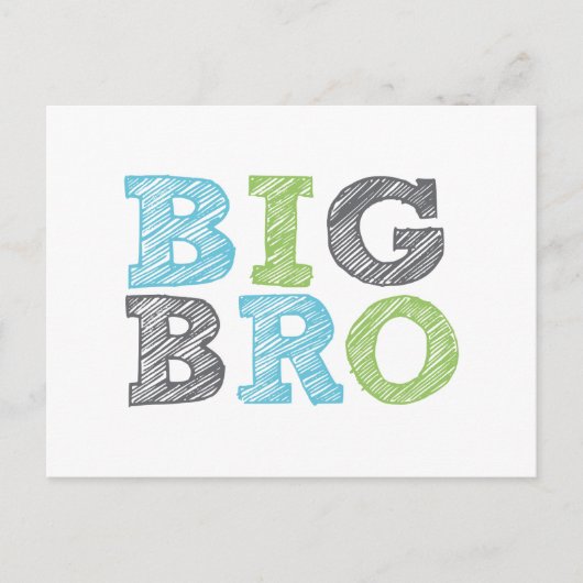 Big Bro Briefkaart (Voorkant)