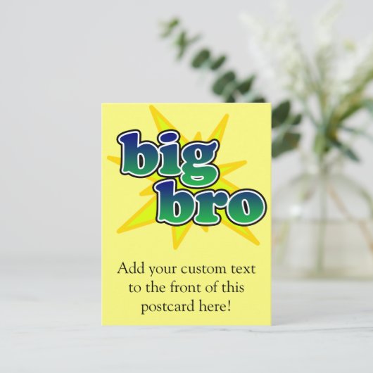 Big Bro Briefkaart (Staand voorkant)