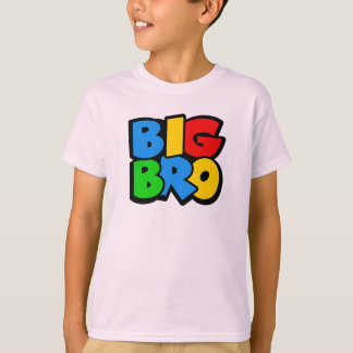 Big Bro Brother Retro Gamer Gaming Geïnspireerd de T-shirt