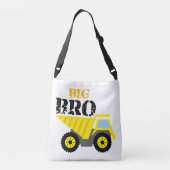Big Bro Construction Yellow Dump Truck Crossbody Tas (Achterkant)
