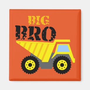 Big Bro Construction Yellow Dump Truck Magneet