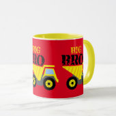 Big Bro Construction Yellow Dump Truck Mok (Voorkant rechts)