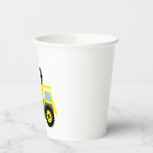 Big Bro Construction Yellow Dump Truck Papieren Bekers (Links)