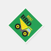 Big Bro Construction Yellow Dump Truck Servet (Hoek)