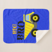 Big Bro Construction Yellow Dump Truck Sherpa Deken (Voorkant (horizontaal))