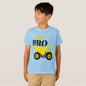 Big Bro Construction Yellow Dump Truck T-shirt (Voorkant volledig)