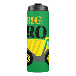 Big Bro Construction Yellow Dump Truck Thermosbeker