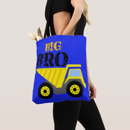 Big Bro Construction Yellow Dump Truck Tote Bag (Dichtbij)