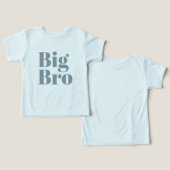 Big Bro | Dusty Blue Matching Sibling Family (Ontwerp Voorkant & Achterkant)