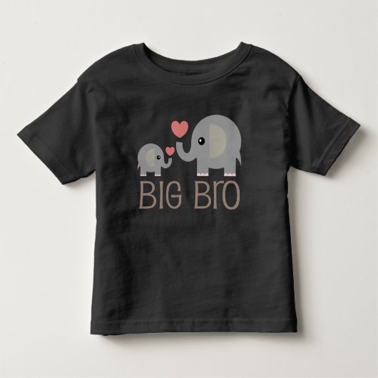Big Bro Elephant Brother Boys T-shirt (Voorkant)