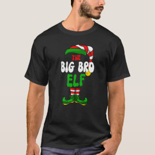 Big Bro Elf Pajama Matching Group Kerstmis Holida T-shirt