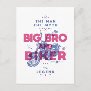 Big bro en biker het man de mythe van de legende briefkaart