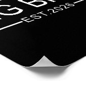 Big Bro Est. 2026 New Big Brother Pregnancy Announ Poster (Hoek)