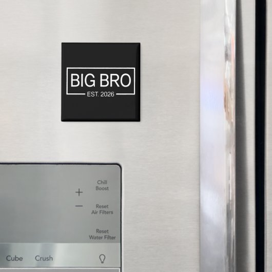 Big Bro Est. 2026 New Big Brother Pregnancy Baby Magneet (Insitu (Koelkast))